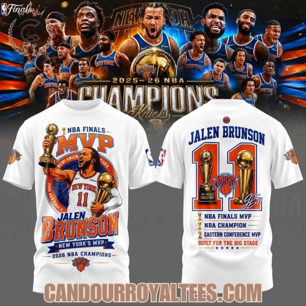 Jalen Brunson New York Knicks 2026 NBA Finals MVP T-Shirt