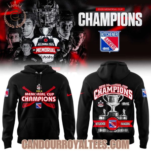 Kitchener Rangers 2026 Memorial Cup Champions Hoodie