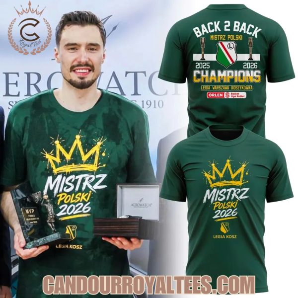 Legia Warsaw Basketball Polish Champions 2026 T-shirt