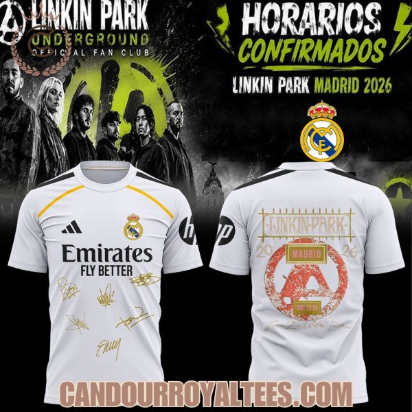 Linkin Park x Real Madrid From Zero World Tour 2026 in Madrid Tshirt, Hoodie
