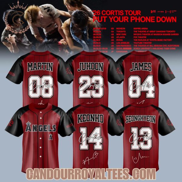 Los Angeles Angels x Cortis Put Your Phone Down Tour Jersey