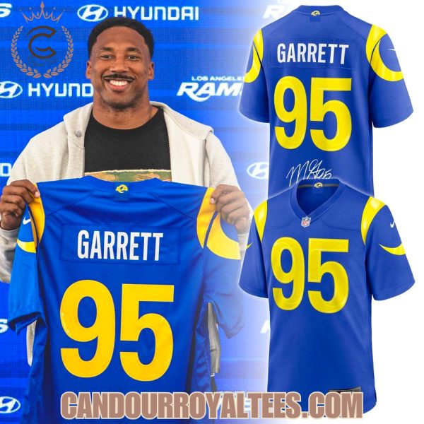 Los Angeles Rams Garrett 95 Signature Football Jersey