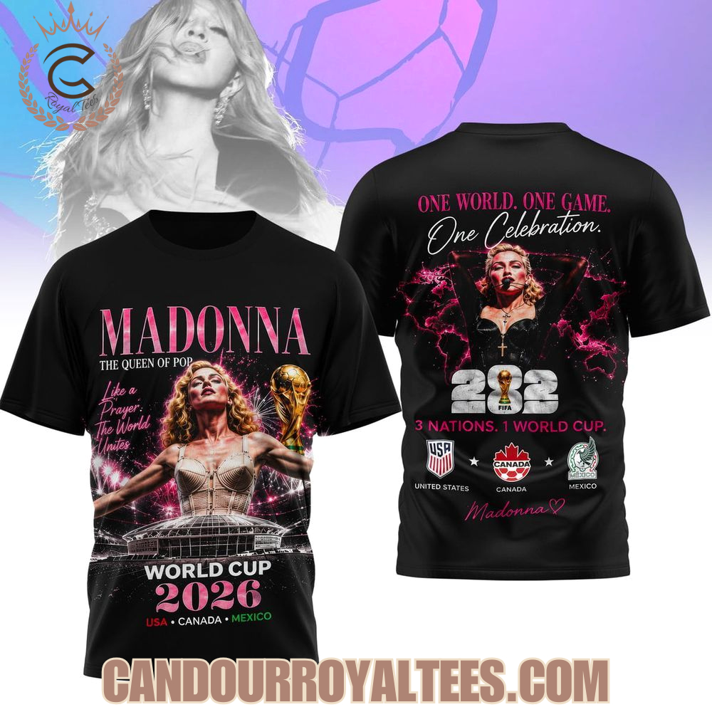 Madonna The Queen Of Pop World Cup 2026 Tshirt Madonna The Queen Of Pop World Cup 2026 Tshirt