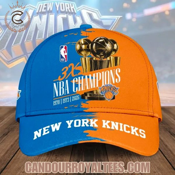 New York Knicks 3X NBA Finals Champions Cap