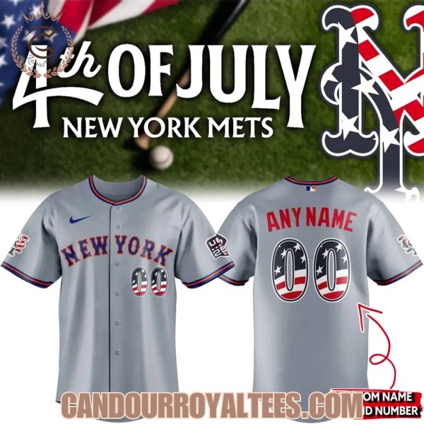 New York Mets USA 250 Fourth of July Road Stadium Jersey