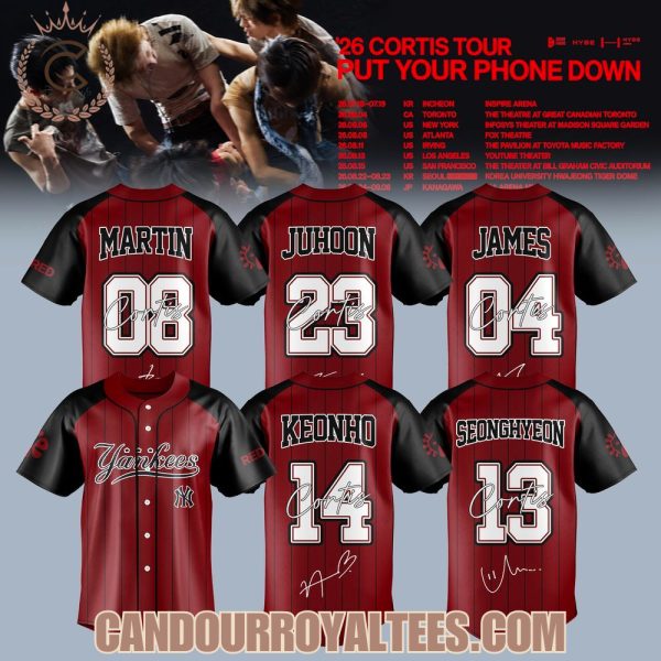 New York Yankees x Cortis Put Your Phone Down Tour Jersey