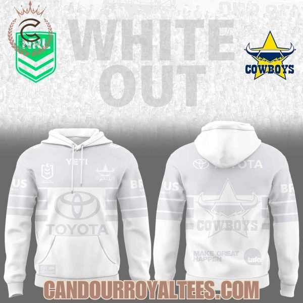 North Queensland Cowboys White out Hoodie