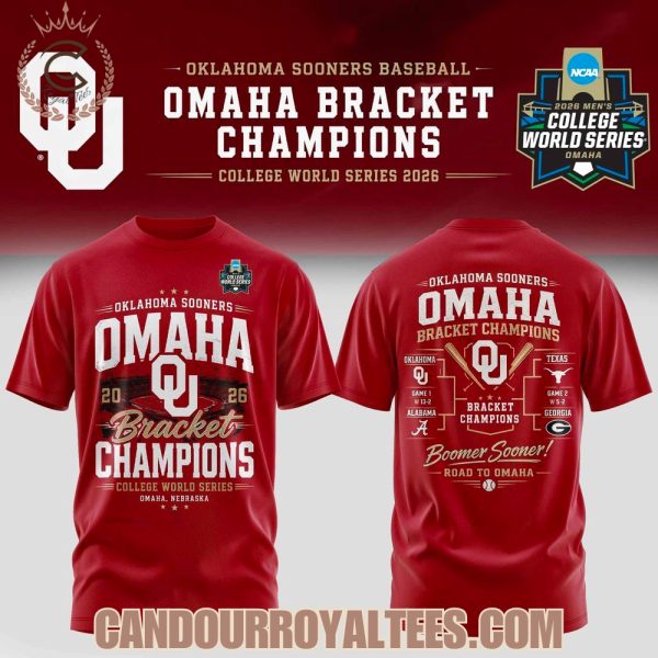 Oklahoma Sooners Baseball – OMAHA Bracket Champions Tshirt