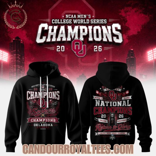 Oklahoma Sooners College World Series Champions 2026 Hoodie