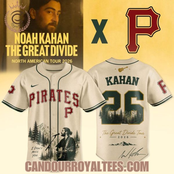 Pittsburgh Pirates x Noah Kahan The Great Divide Tour 2026 Jersey