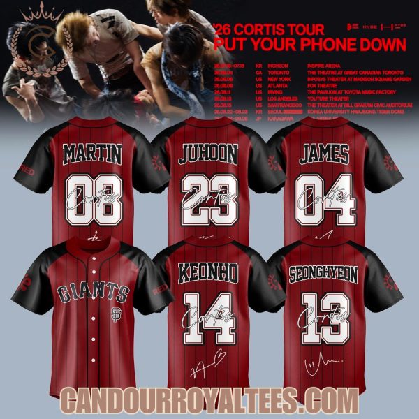 San Francisco Giants x Cortis Put Your Phone Down Tour Jersey