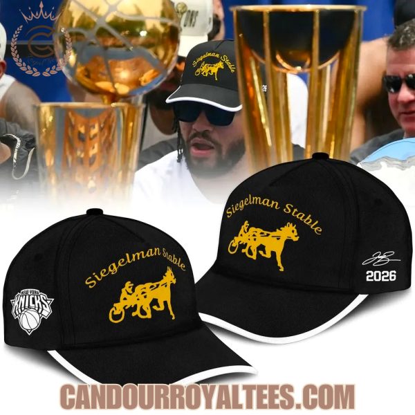 Siegelman Stable x New York Knicks 2026 NBA Finals Champions Black Hat – Jalen Brunson Signature