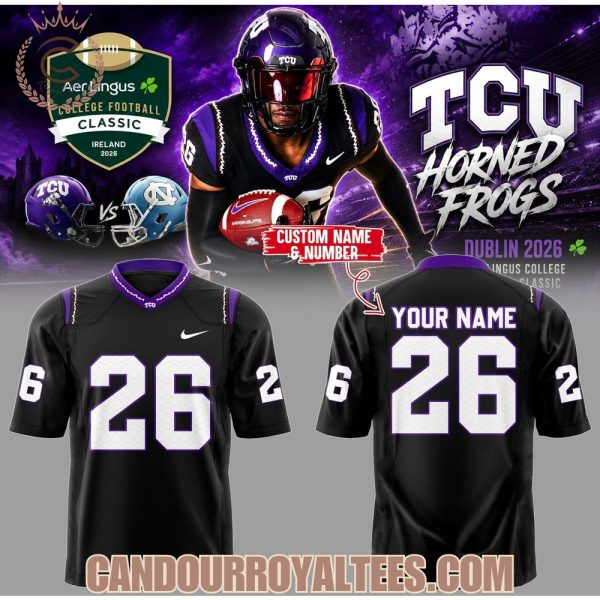 TCU Horned Frogs x Aer Lingus College Football Classic Football Jersey