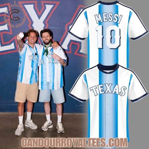 Texas Rangers x Argentina Lionel Messi Jersey