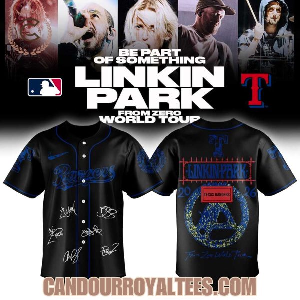 Texas Rangers x Linkin Park From Zero World Tour 2026 Jersey