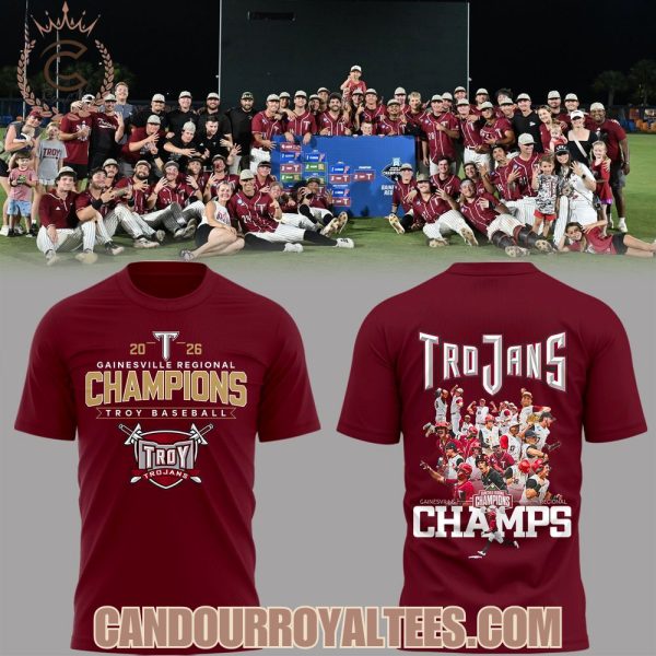 Troy Baseball x Champion Gainesville Regional 2026 Shirt