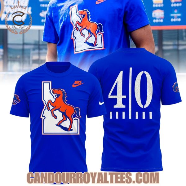 Boise State Broncos 40 Years of Blue Turf Shirt