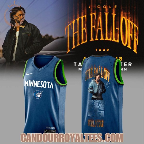 J. Cole The Fall-Off Tour 2026 in Target Center Minnesota Lynx Jersey