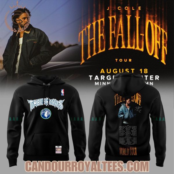 J. Cole The Fall-Off Tour 2026 in Target Center, Minnesota Timberwolves Hoodie