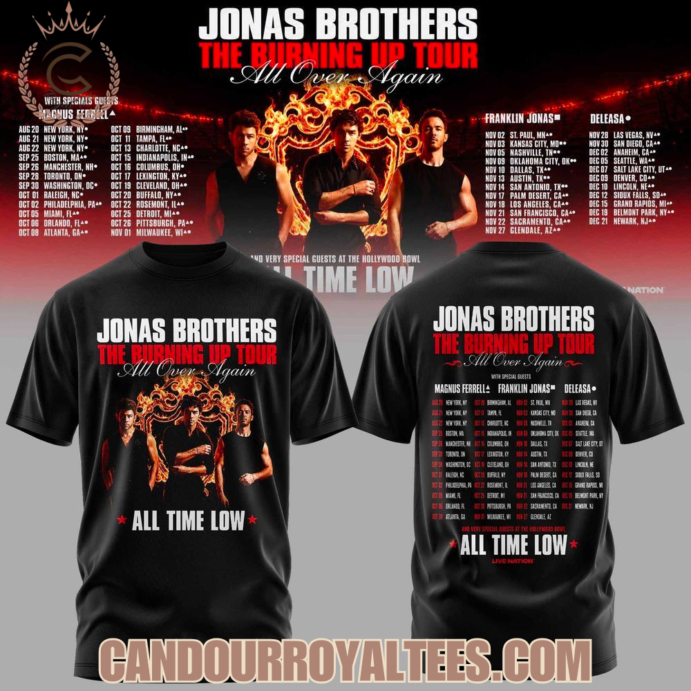 Jonas Brothers New York Burning Up Tour 2026 Shirt Jonas Brothers New York Burning Up Tour 2026 Shirt