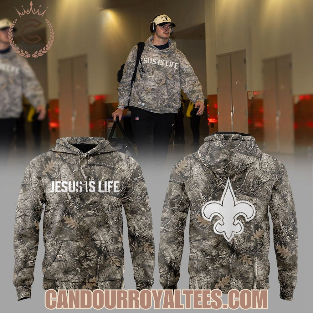 New Orleans Saints Treyton Welch Jesus is Life Hoodie New Orleans Saints Treyton Welch Jesus is Life Hoodie